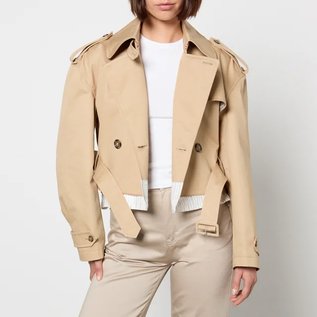 A.P.C. Horace Cropped Cotton-Gabardine Trench Coat