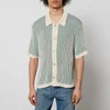 Corridor Plated Open-Knit Cotton Shirt - Image 1