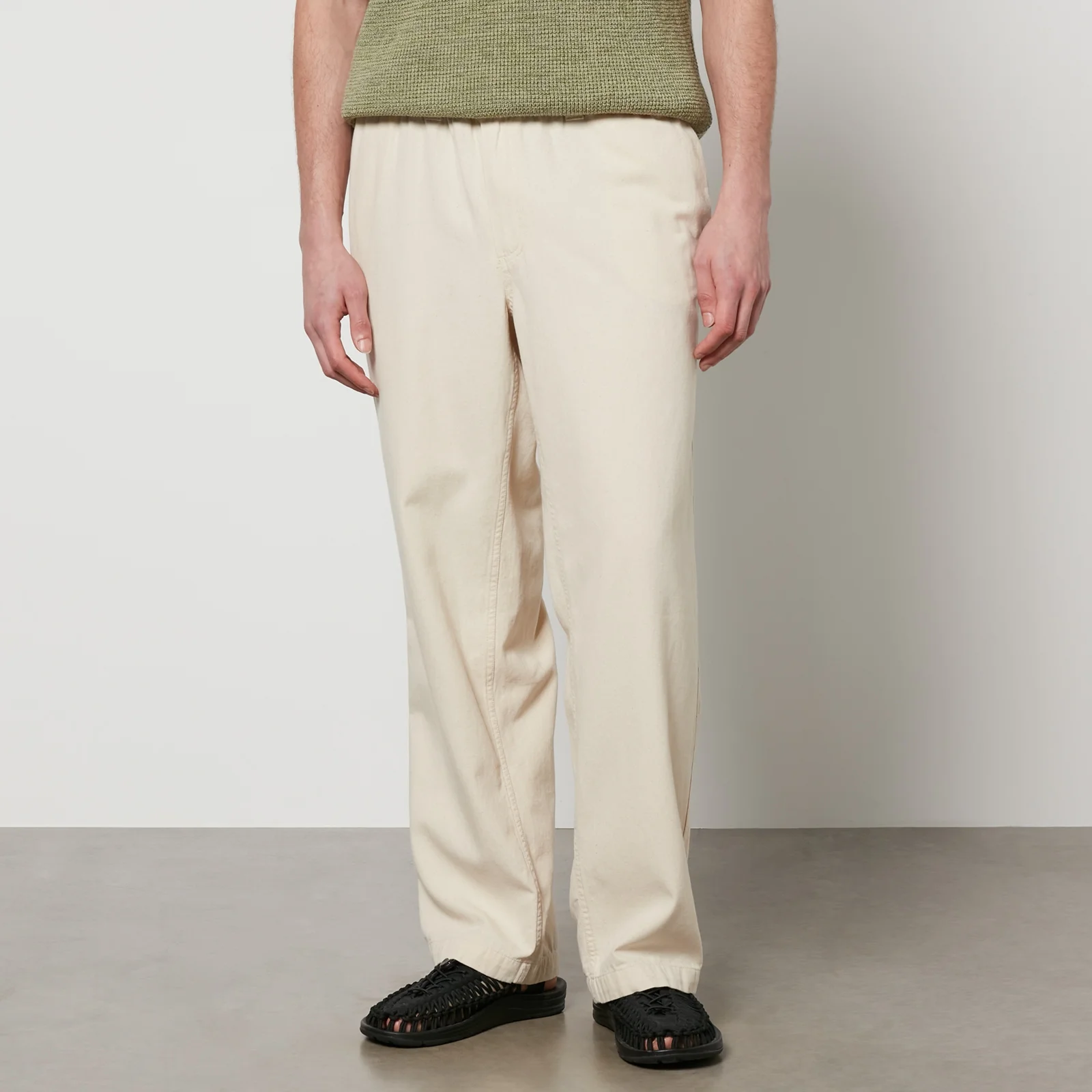 Corridor Cropped Cotton-Canvas Wide-Leg Trousers Image 1