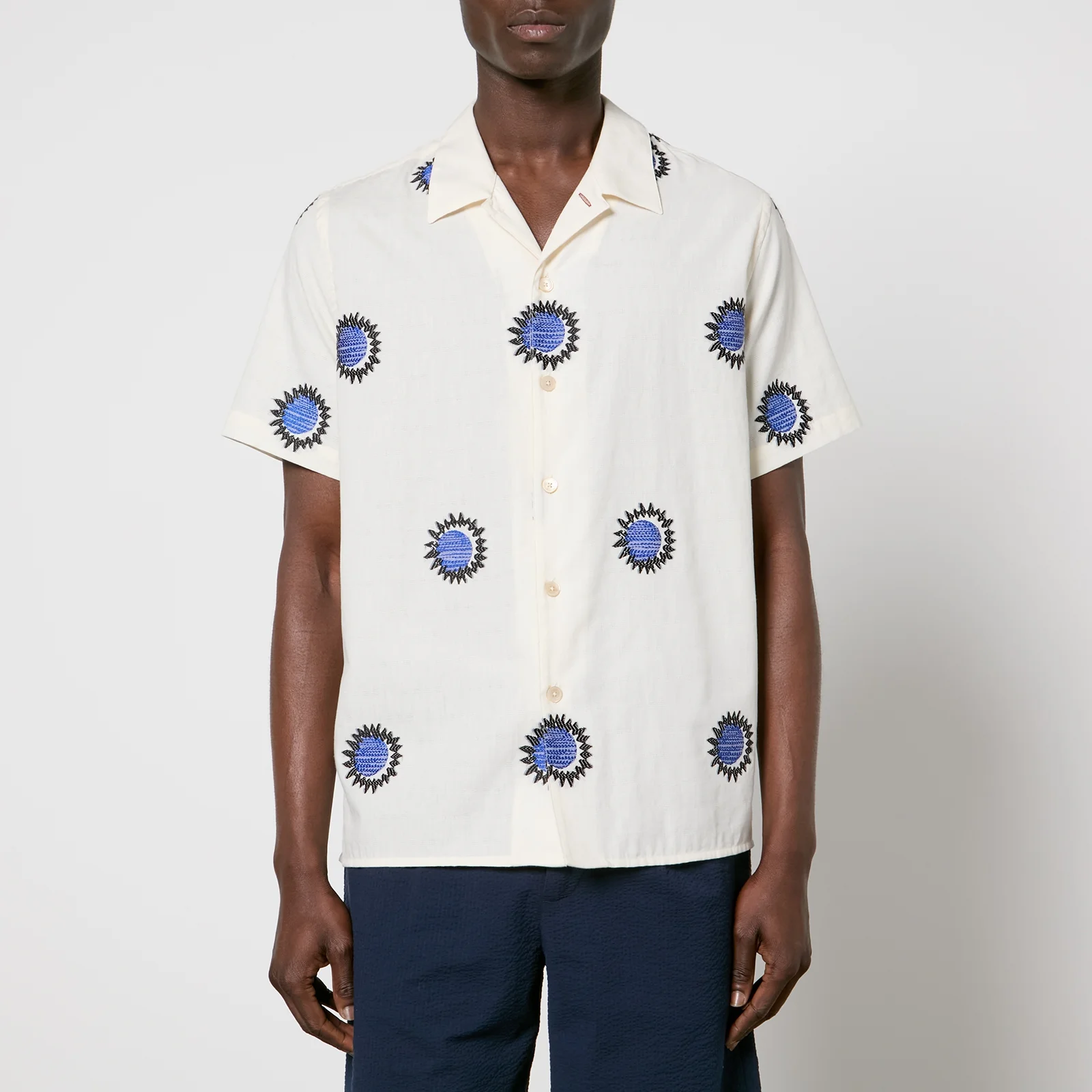 PS Paul Smith Cotton-Blend Fil Coupé Shirt Image 1