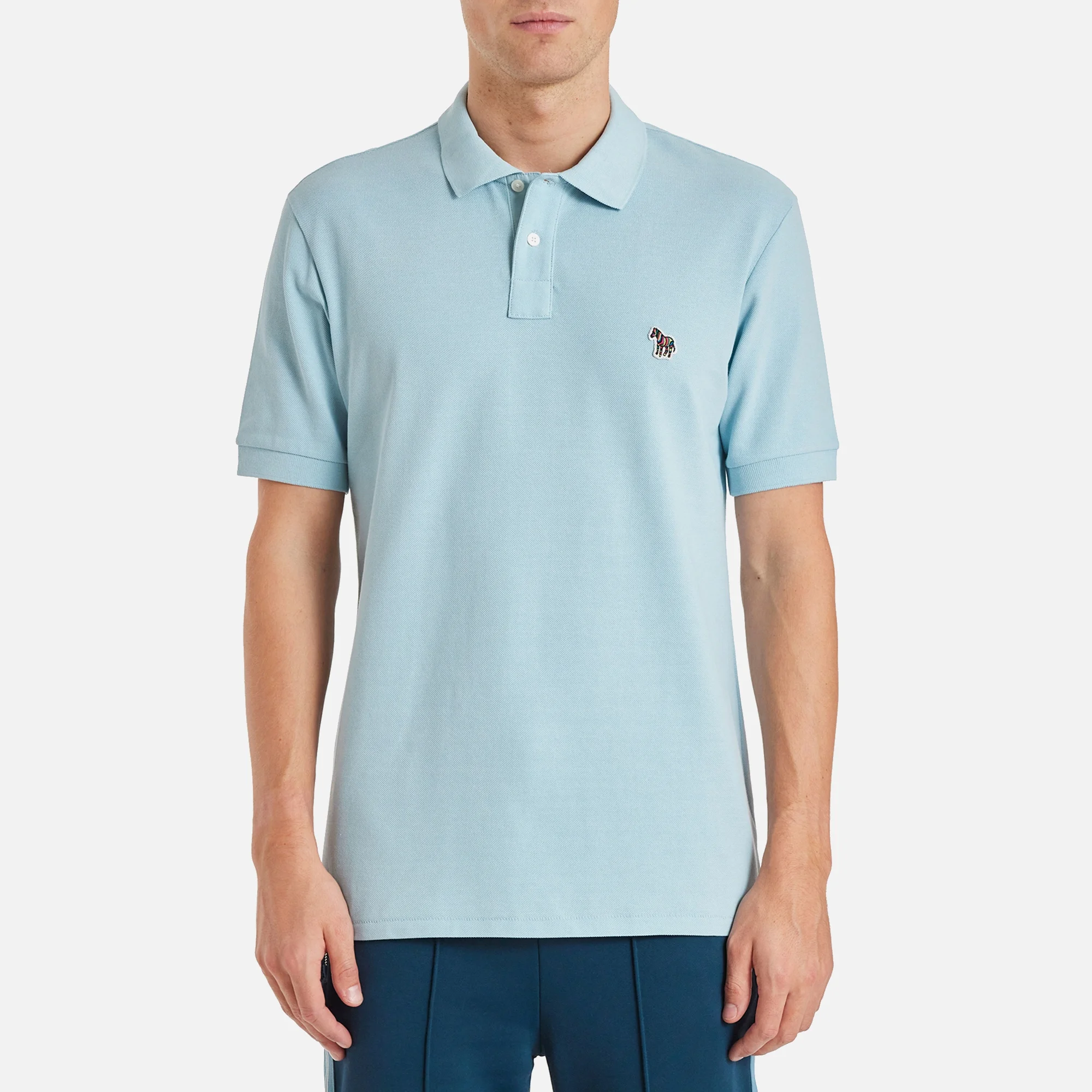 PS Paul Smith Zebra Cotton-Piqué Polo Shirt Image 1