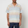 PS Paul Smith Striped Cotton-Jacquard Shirt - Image 1