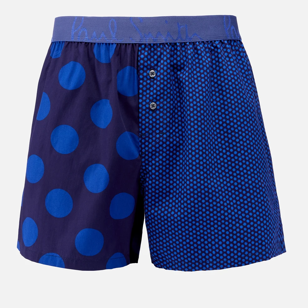 Paul Smith Polka Dot Cotton-Poplin Boxer Shorts - S Image 1