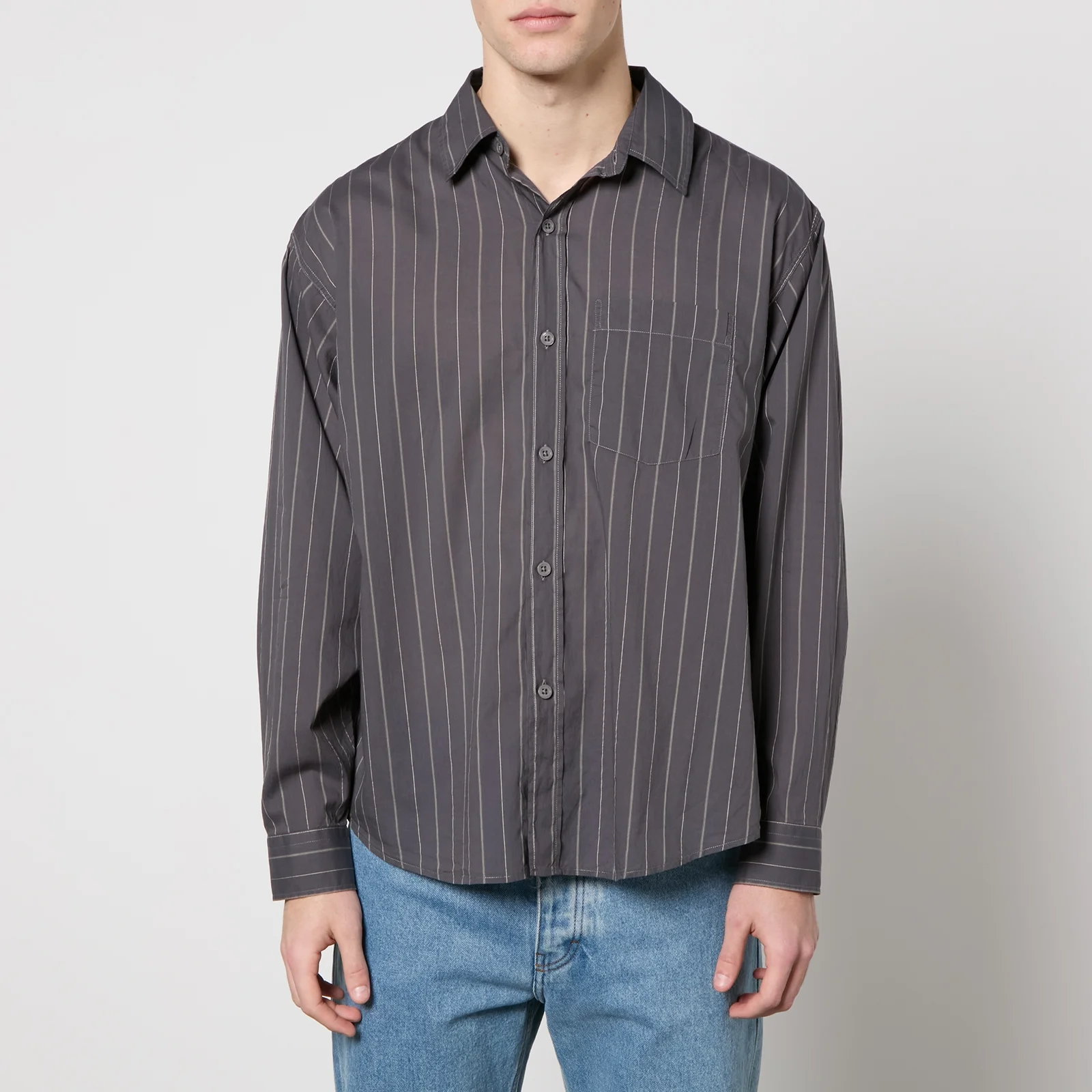 mfpen Executive Pinstriped Recycled Cotton Shirt - S Image 1