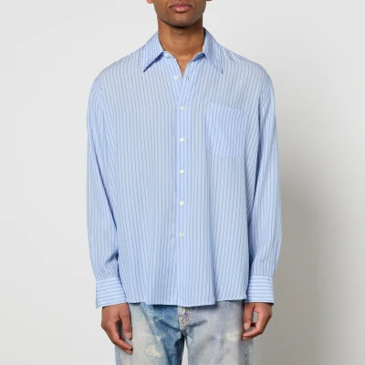 Our Legacy Above Striped Tencel™ Button-Down Shirt