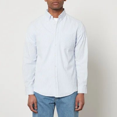 Portuguese Flannel Atlantico Stripe Cotton-Seersucker Shirt