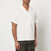 Portuguese Flannel Grain Open-Knit Cotton Shirt - Image 1