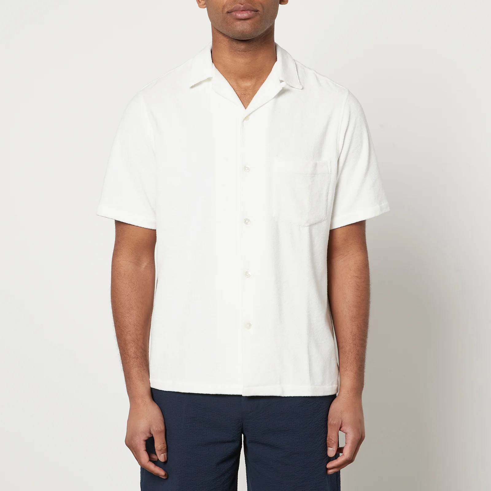Portuguese Flannel Cotton-Blend Terry Shirt Image 1