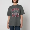 Ganni Future Cherry Cotton-Jersey T-Shirt - Image 1