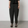 Ganni Cotton-Blend Tapered Trousers - Image 1