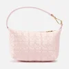 Ganni Butterfly Small Quilted Satin Pouch Bag - Image 1