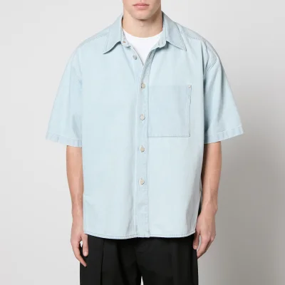 Wooyoungmi Short Sleeved Cotton-Denim Shirt - IT 46/S