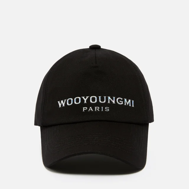 Wooyoungmi Paris Metallic Logo-Embroidered Cotton-Twill Cap