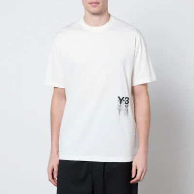 Y-3 GFX Logo-Print Cotton-Jersey T-Shirt - M
