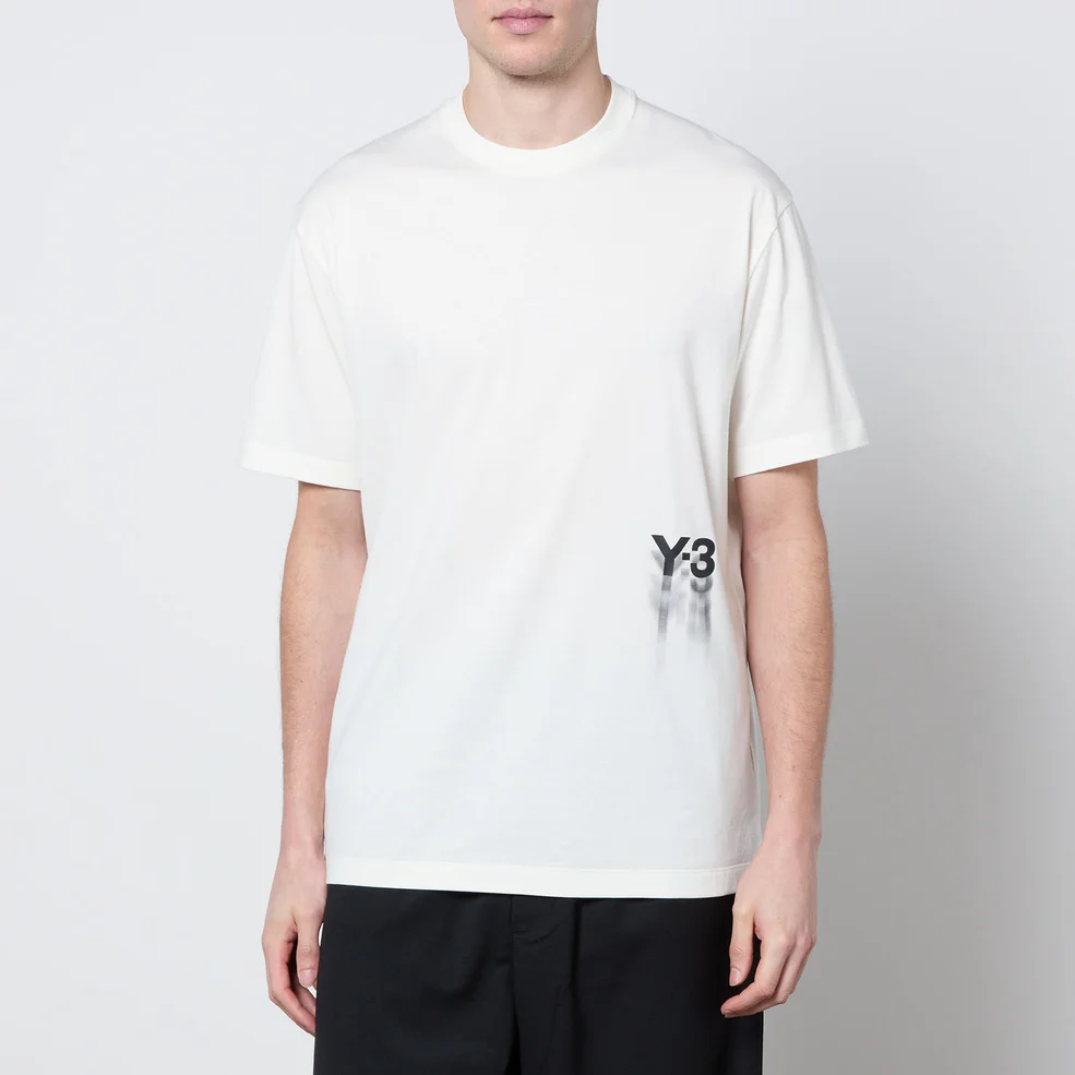 Y-3 GFX Logo-Print Cotton-Jersey T-Shirt Image 1
