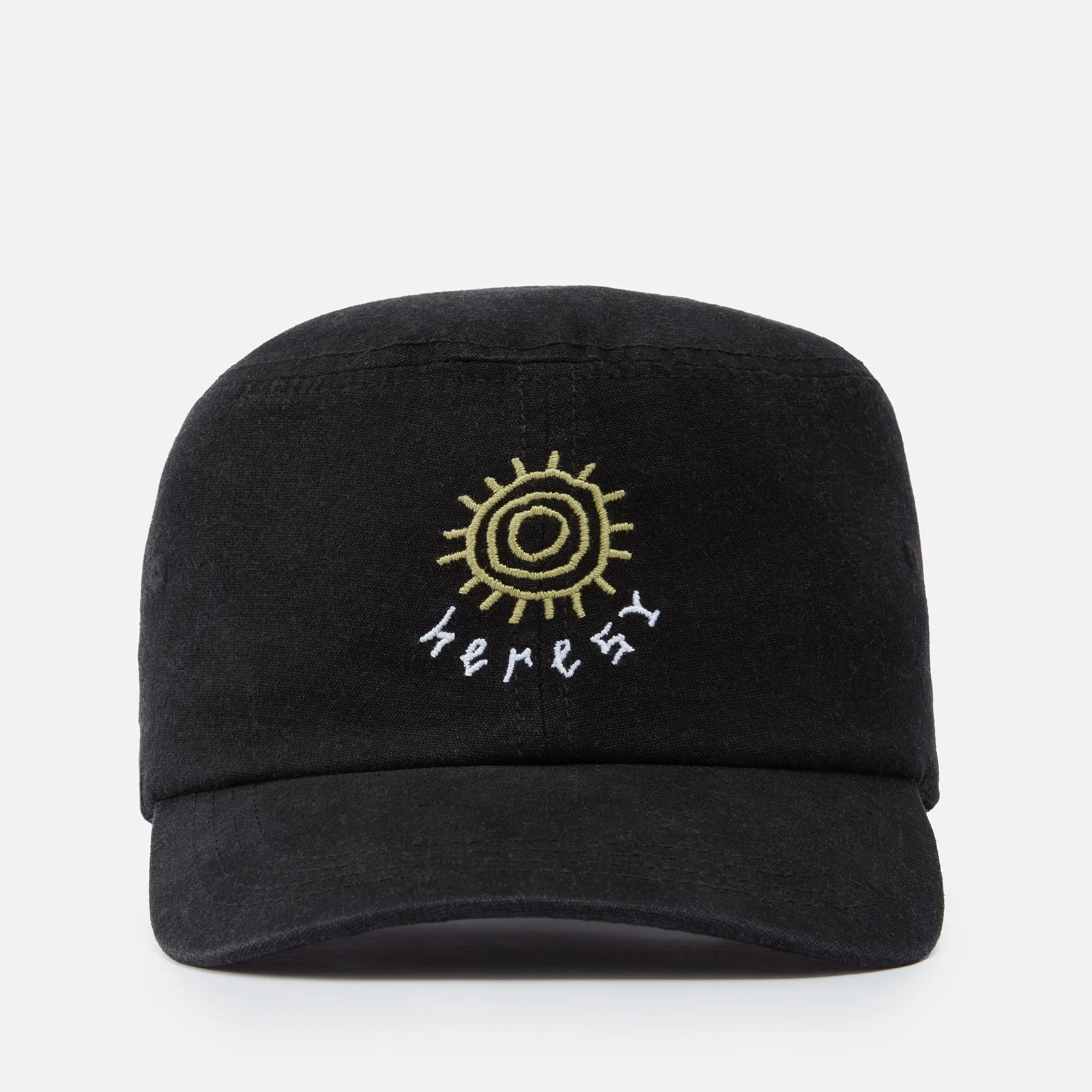 Heresy Pillbox Logo-Embroidered Cotton-Canvas Cap Image 1