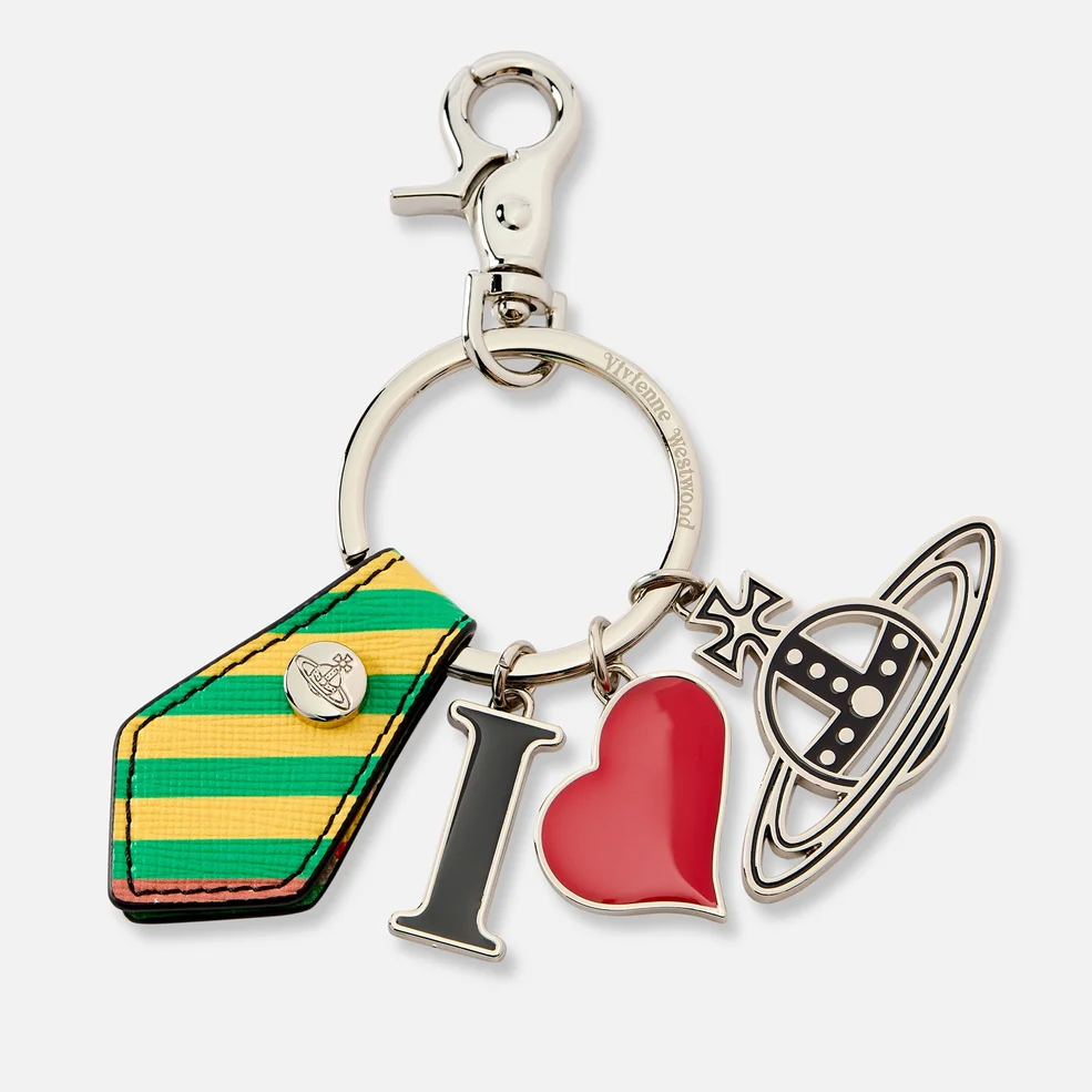 Vivienne Westwood I Love Leather and Silver-Tone Keyring Image 1