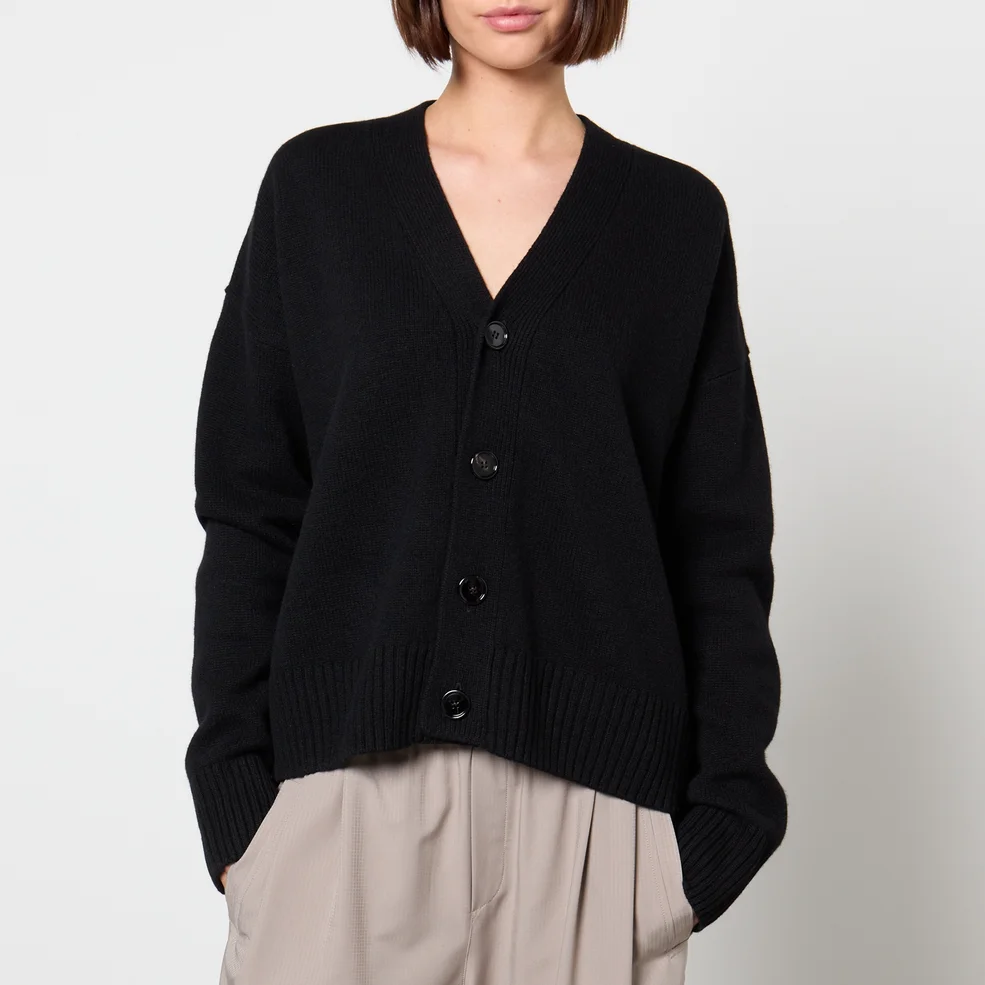 AMI Cropped Wool and Cashmere-Blend Cardigan - M Image 1