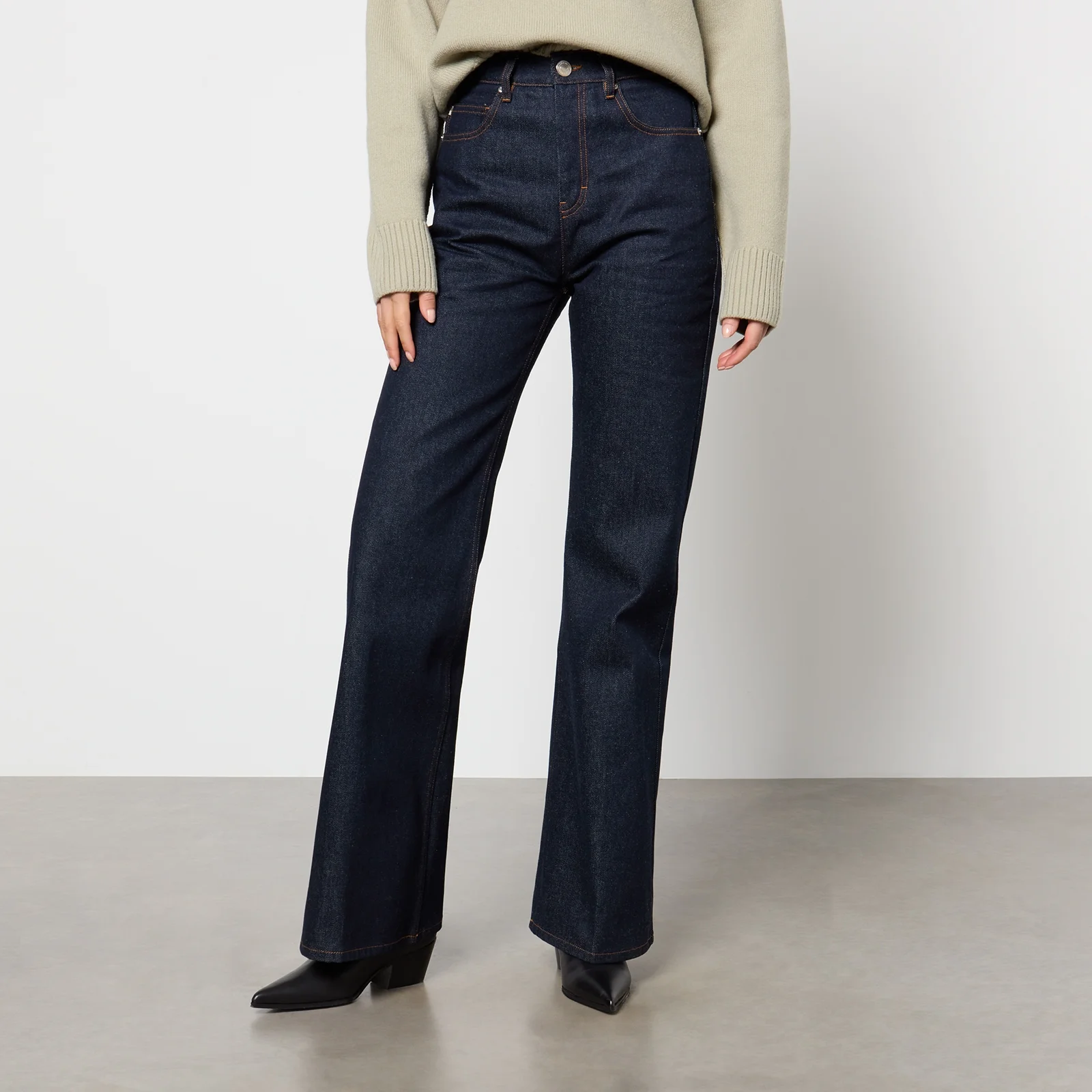 AMI Flare Fit Jeans Image 1