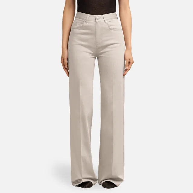 AMI Flared Cotton Trousers
