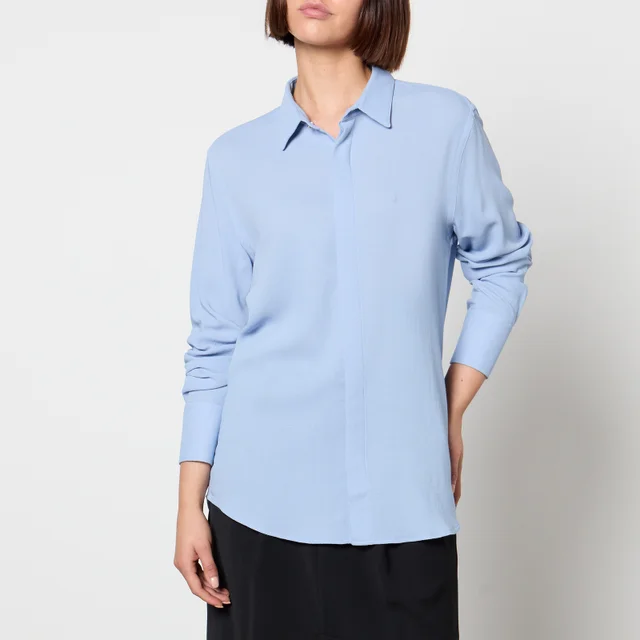 AMI Classic Wool-Blend Twill Shirt