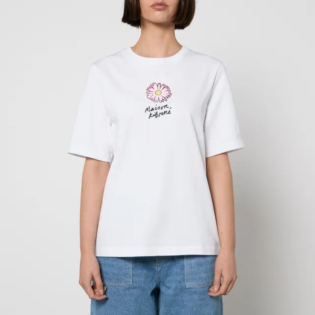 Maison Kitsuné Floating Flower Comfort Cotton Jersey T-Shirt