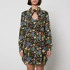 Vivienne Westwood Heart Floral-Print Cotton-Poplin Shirt Dress - UK 6 - Image 1