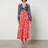 RIXO Ayla Floral-Print Chiffon Midi Dress - UK 10 - Image 1