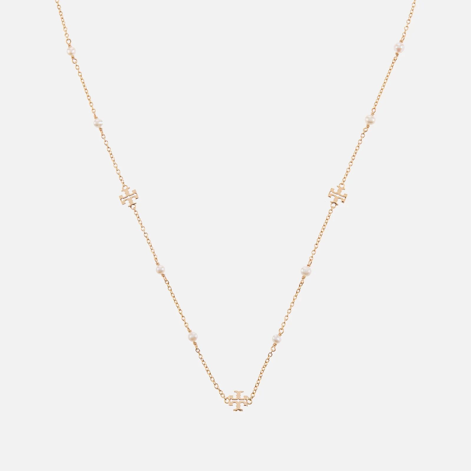 Tory Burch Delicate Kira Pearl Gold-Tone Necklace Image 1