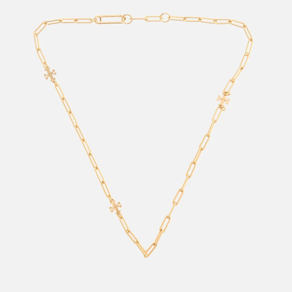 Tory Burch Good Luck 18-Karat Gold-Plated Necklace Image 1
