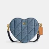 Coach Quilted Heart Denim Crossbody Bag - Image 1