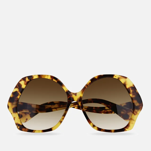 Vivienne Westwood Sophia Acetate Hexagonal-Frame Sunglasses