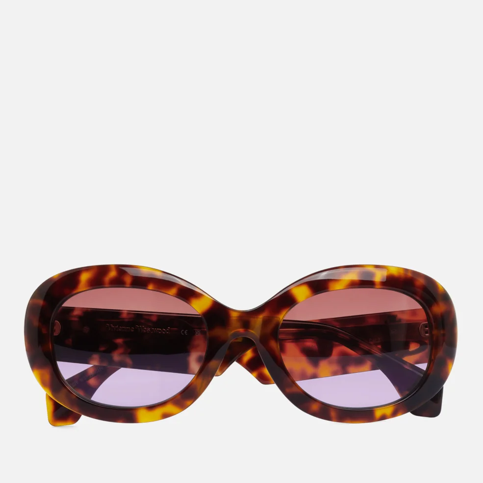Vivienne Westwood The Vivienne Acetate Oval-Frame Sunglasses Image 1