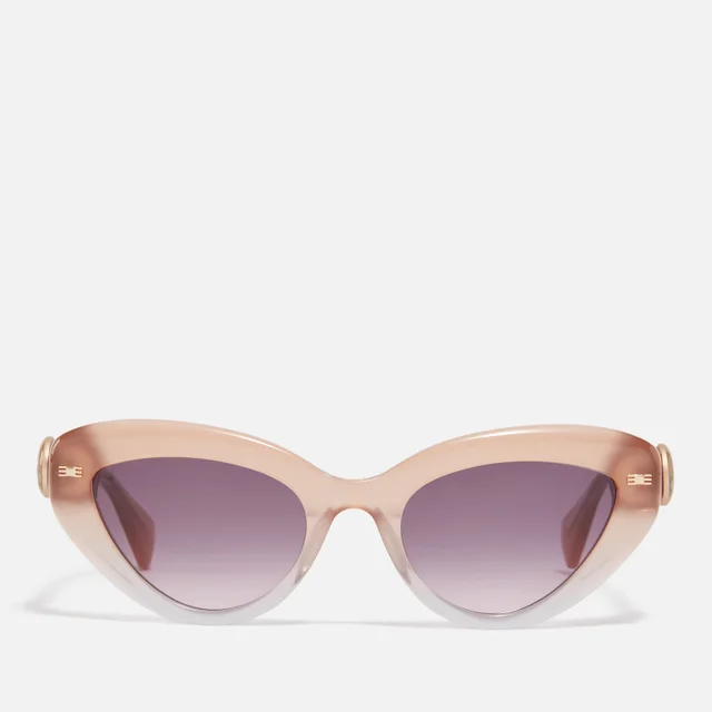 Vivienne Westwood Women's Acetate Cat Eye Sunglasses - Gloss Milky Cream/Grey Gradient