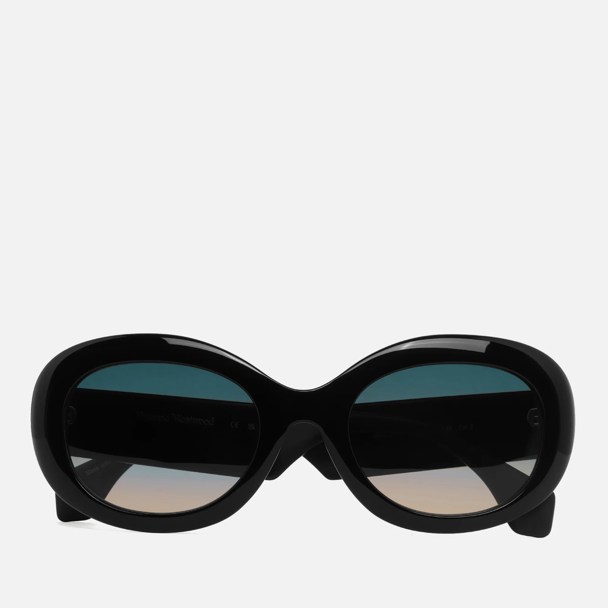 Vivienne Westwood Women's The Vivienne Acetate Sunglasses - Shiny Gloss Black Image 1
