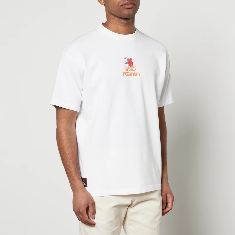 Percival Lemon Kreme Organic Cotton-Jersey T-Shirt Image 1
