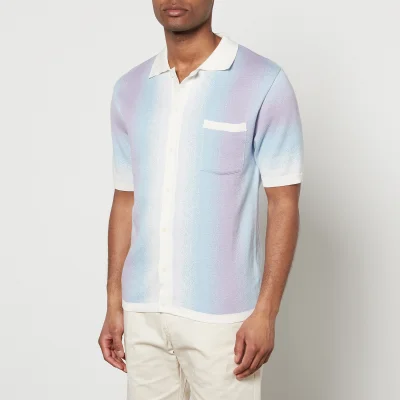Percival Ombré Cotton-Jacquard Shirt - S
