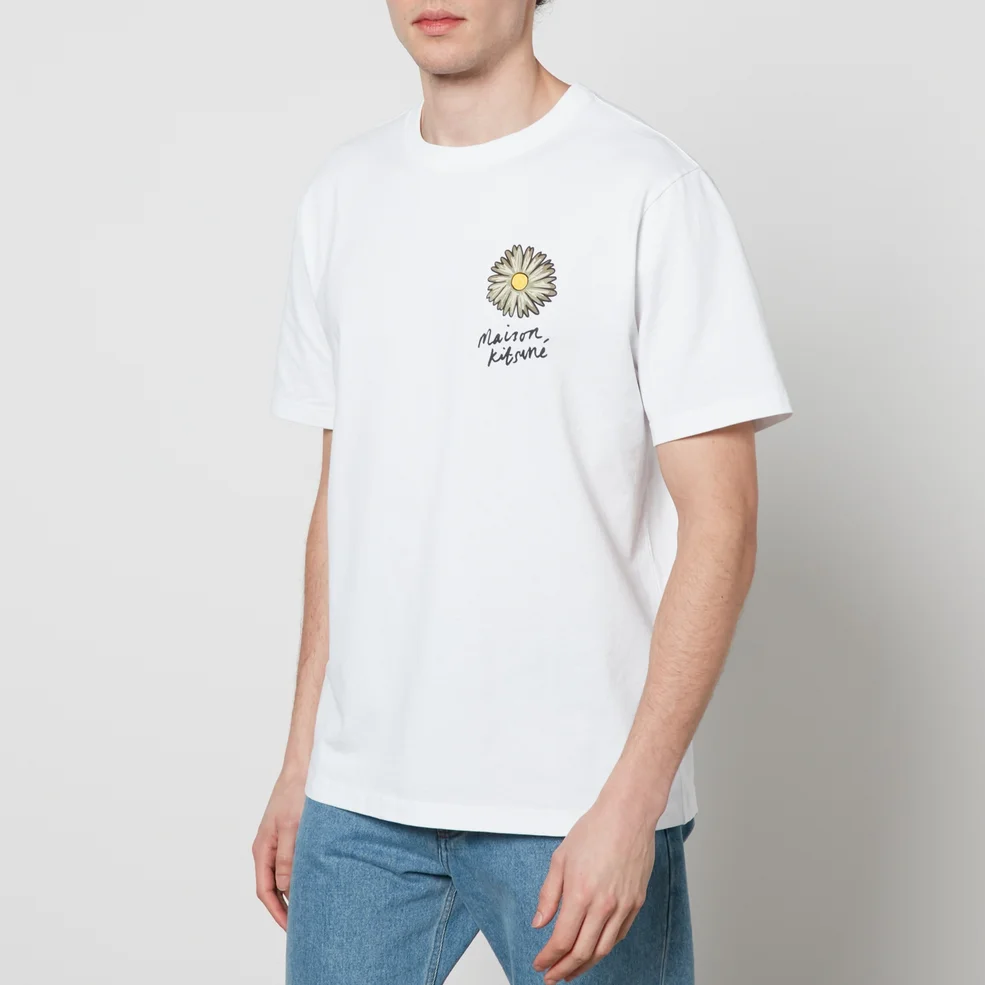 Maison Kitsuné Floating Flower Cotton T-Shirt - XL Image 1