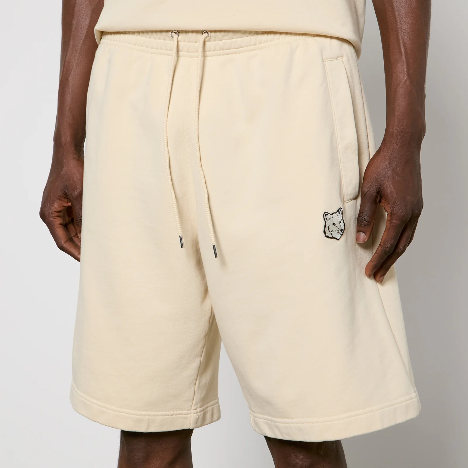 Maison Kitsuné Bold Fox Head Patch Cotton-Jersey Sweat Shorts - S Image 1