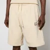Maison Kitsuné Bold Fox Head Patch Cotton-Jersey Sweat Shorts - Image 1