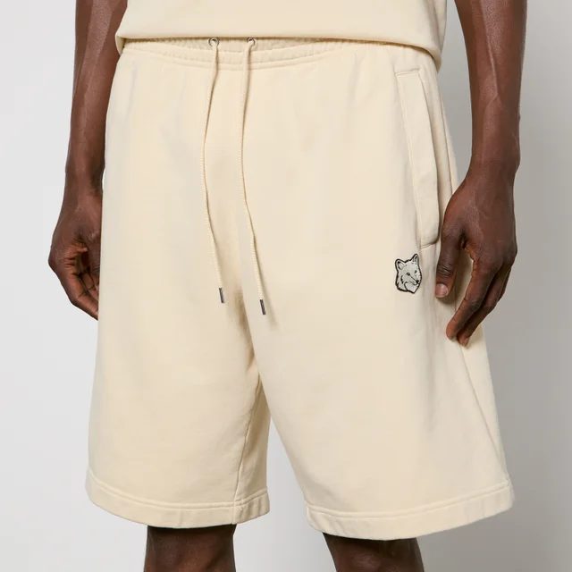 Maison Kitsuné Bold Fox Head Patch Cotton-Jersey Sweat Shorts