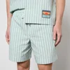 Maison Kitsuné Striped Cotton Shorts - S - Image 1