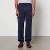 Maison Kitsuné Pinstriped Cotton and Wool-Blend Trousers - Image 1