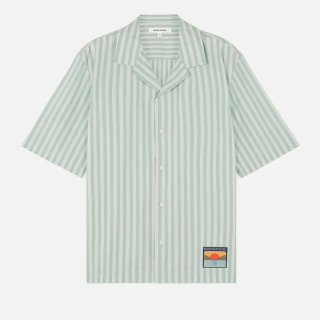 Maison Kitsuné Resort Striped Cotton Shirt