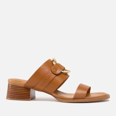 See By Chloé Women's Hana Leather Heeled Sandals - 7