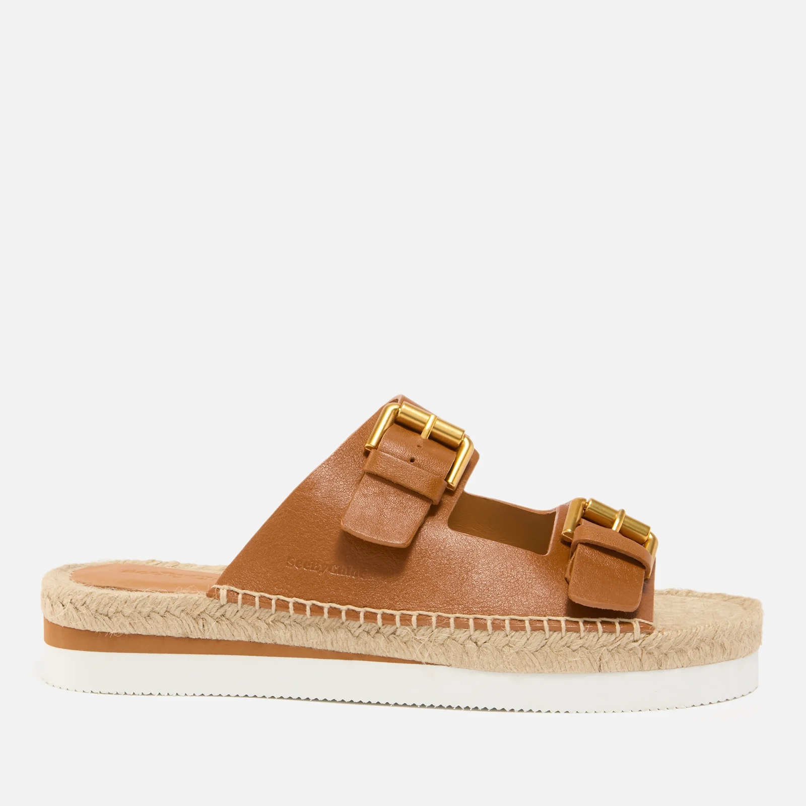 See By Chloé Women's Glyn Leather Double-Strap Espadrille Sandals - 8 Image 1