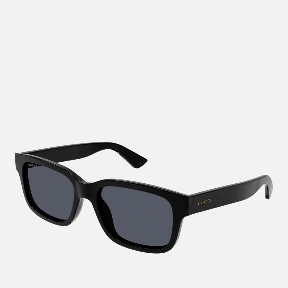 Gucci Minimal Logo Acetate Rectangular Sunglasses Image 1