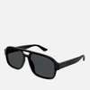 Gucci Minimal Logo Acetate Aviator Sunglasses - Image 1