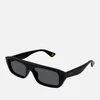 Gucci Aspen Thin Acetate Rectangular Sunglasses - Image 1