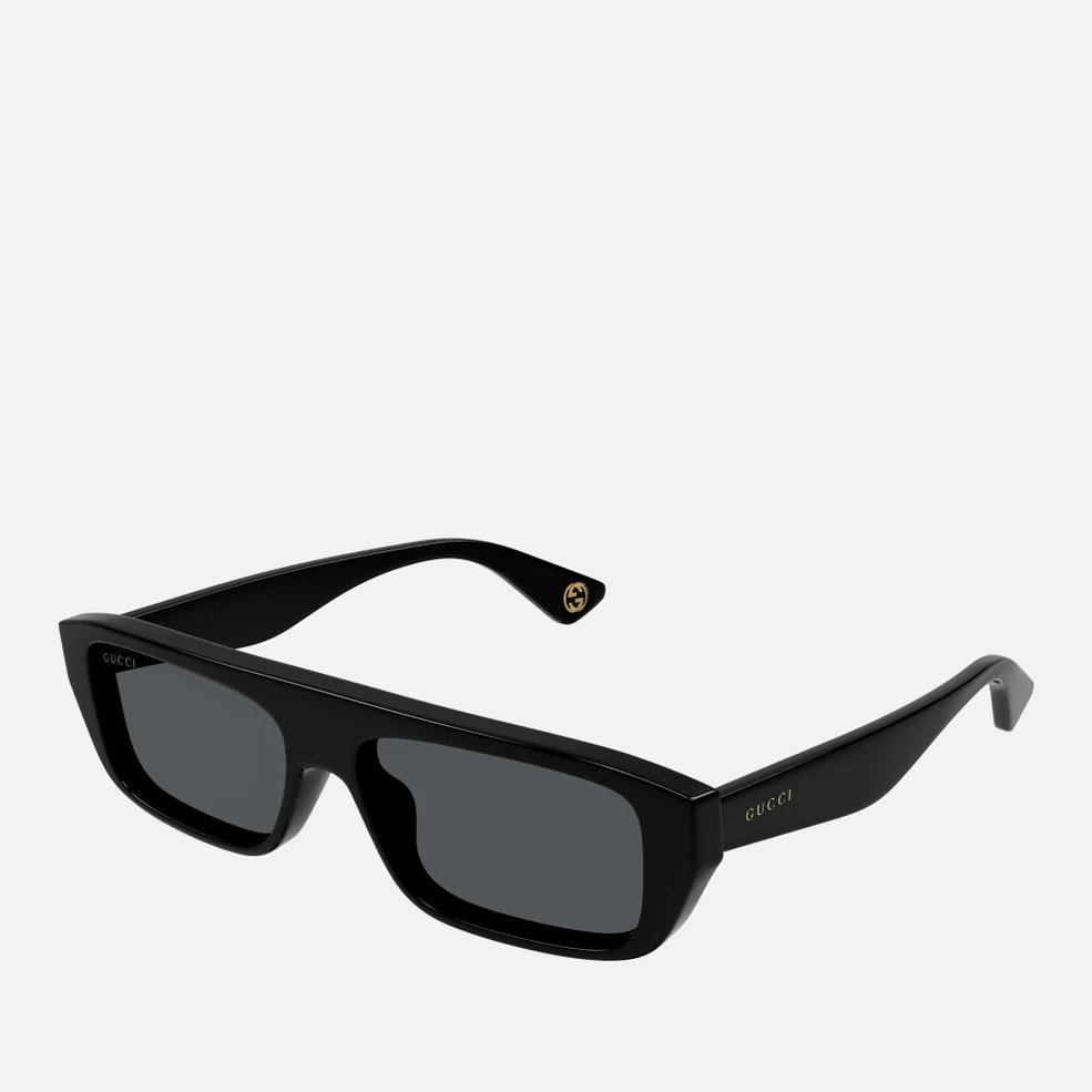 Gucci Aspen Thin Acetate Rectangular Sunglasses Image 1